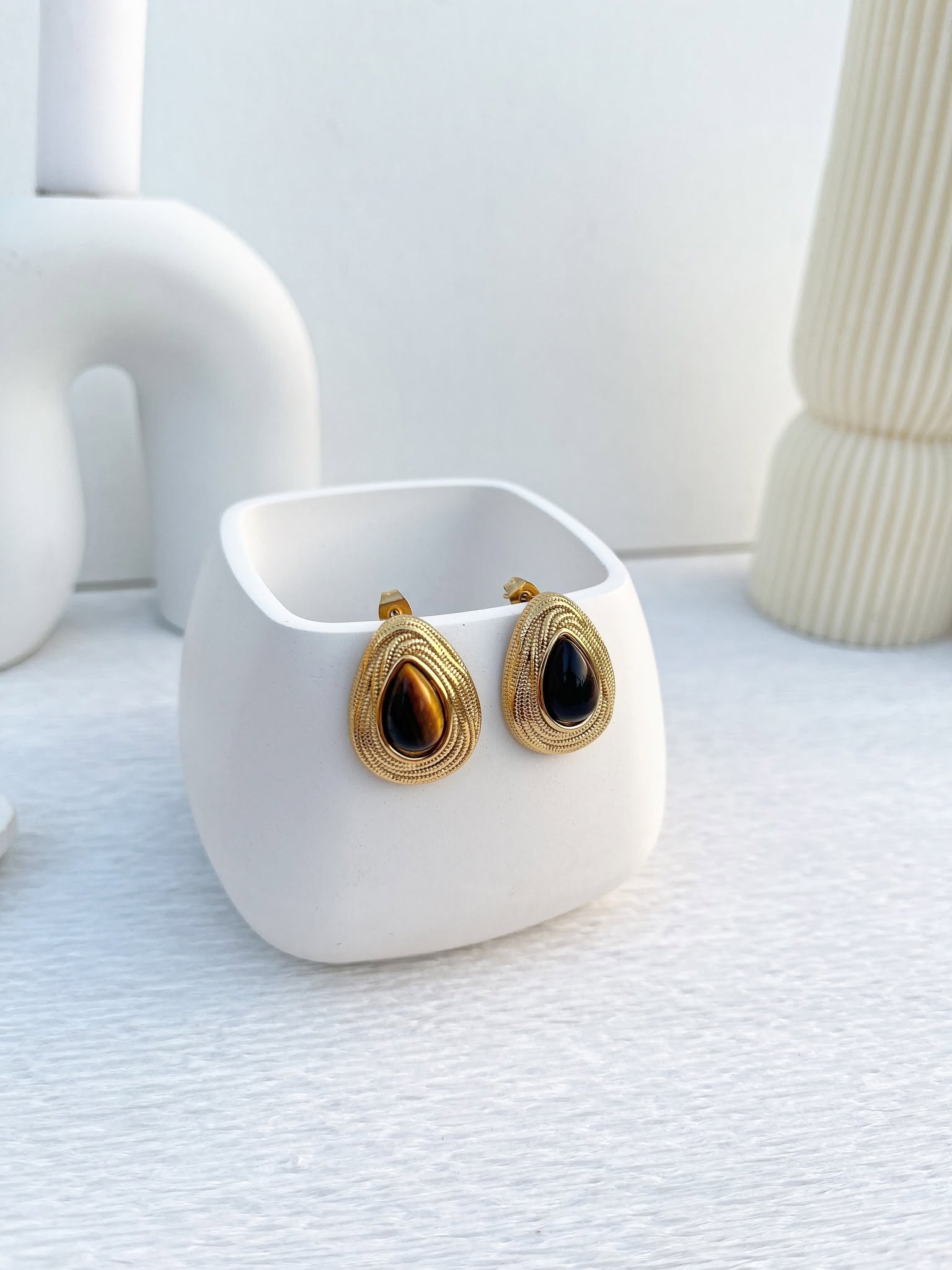 Boucles d'oreilles Œil de Tigre