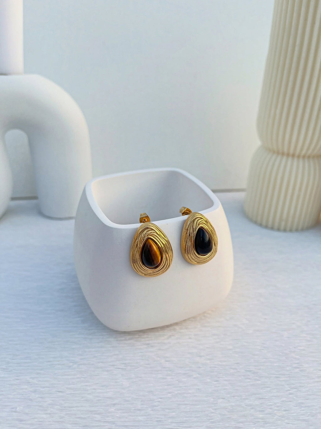 Boucles d'oreilles Œil de Tigre