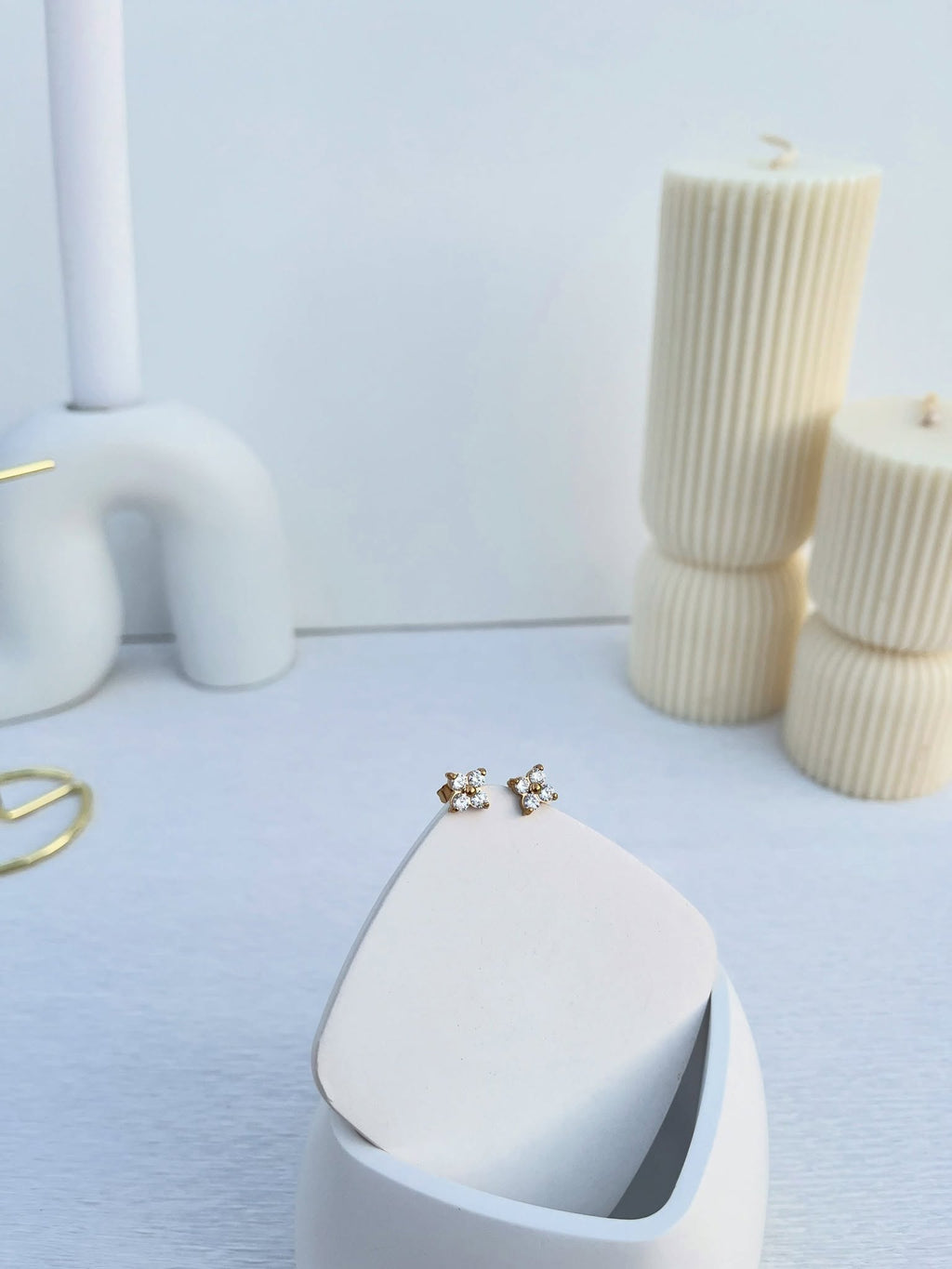boucle d'oreille trèfle