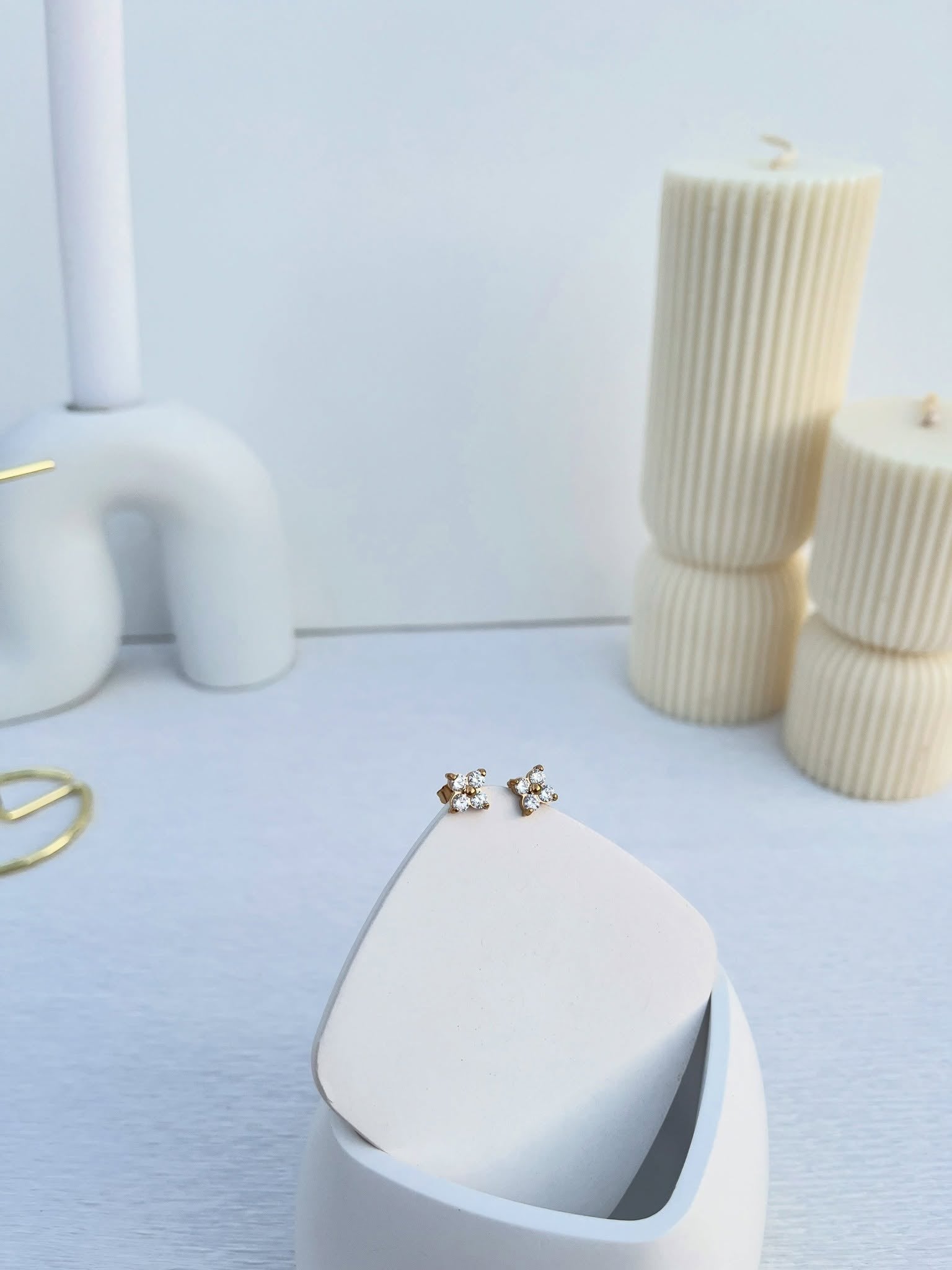boucle d'oreille trèfle