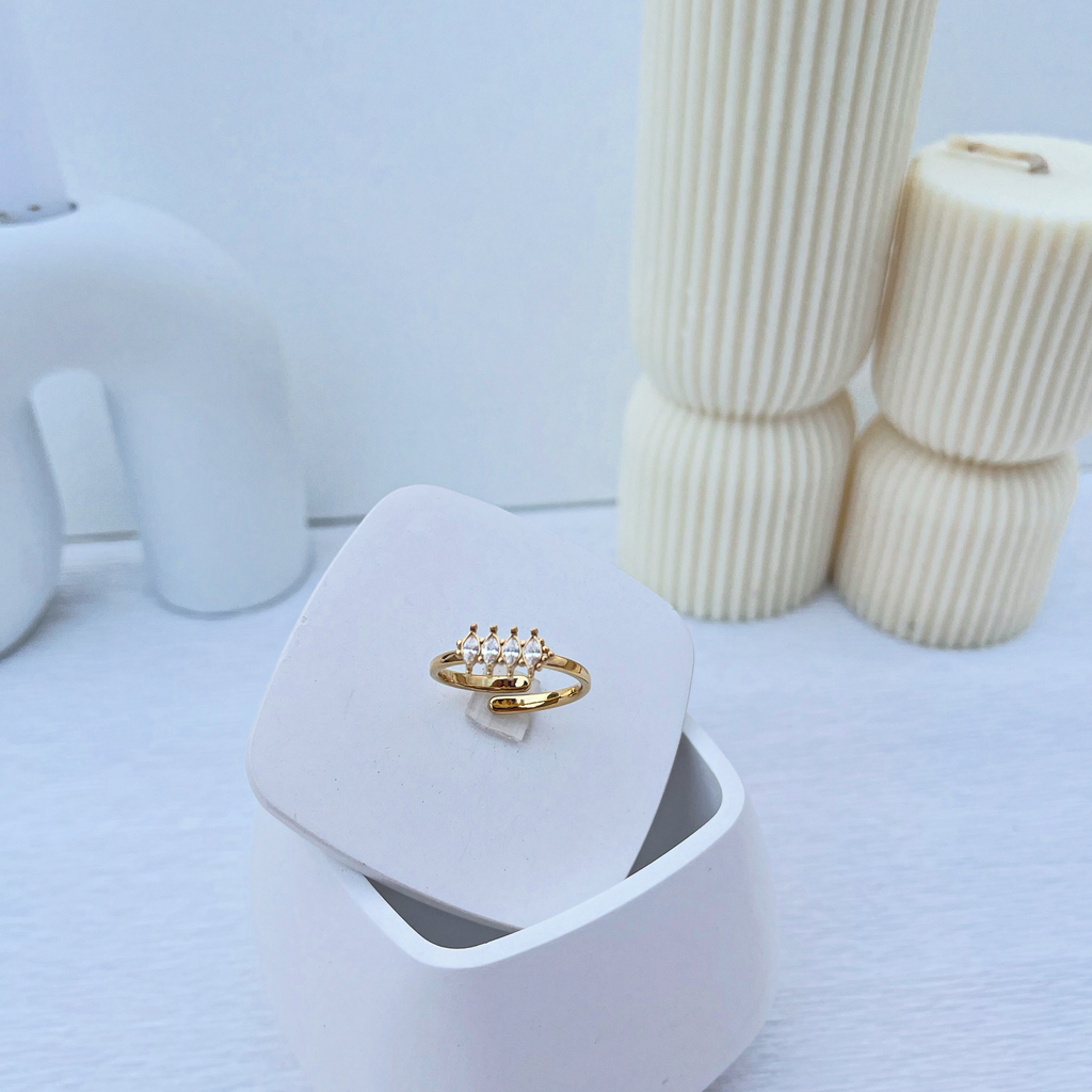 Bague ajustable Marquise Elegant