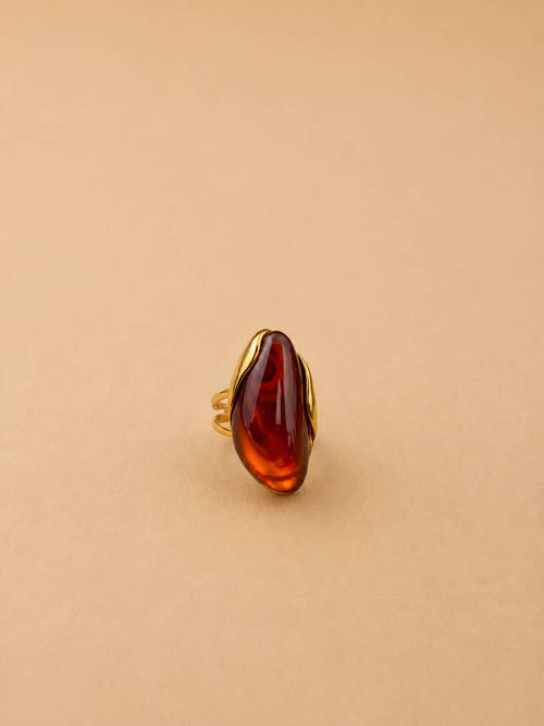 Bague ajustable Ambre