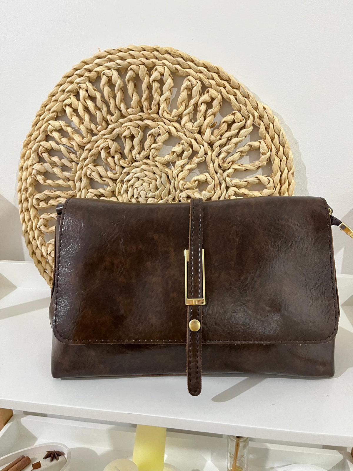 Sac Bandoulière "Le Vintage" Marron