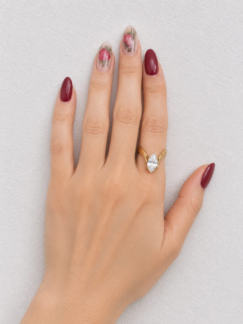 Bague Solitaire Marquise