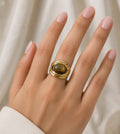 Bague ajustable Améthyste