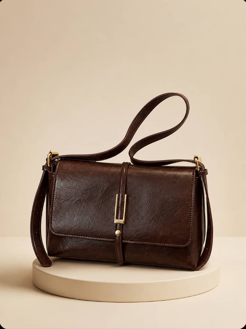 Sac Bandoulière "Le Vintage" Marron